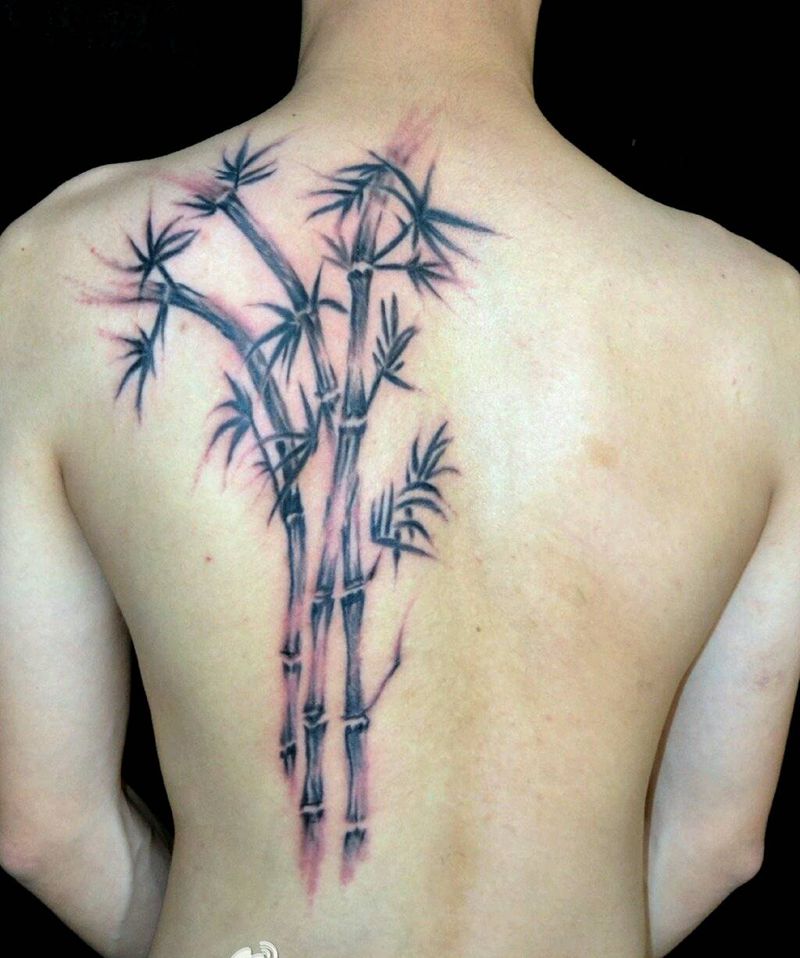 竹纹身图片
