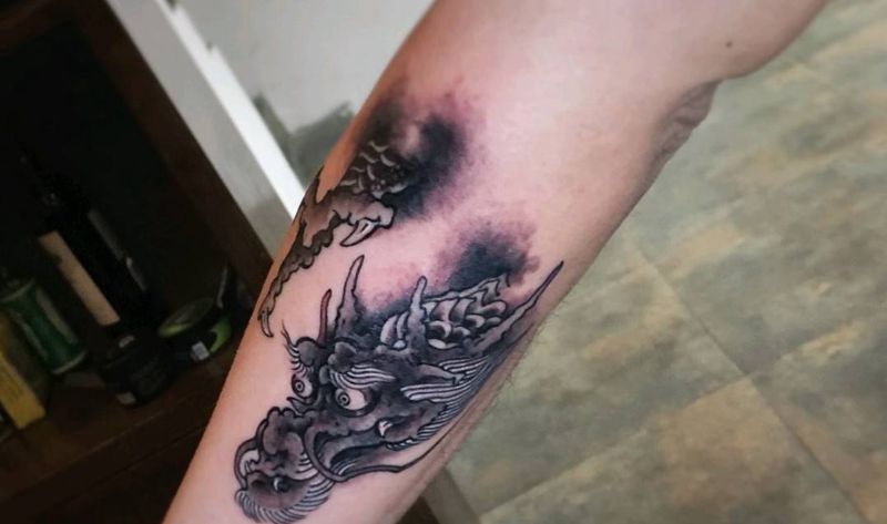 龙纹身图片