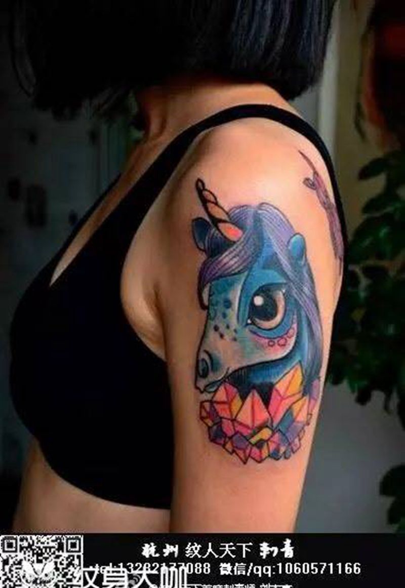 独角兽纹身图片