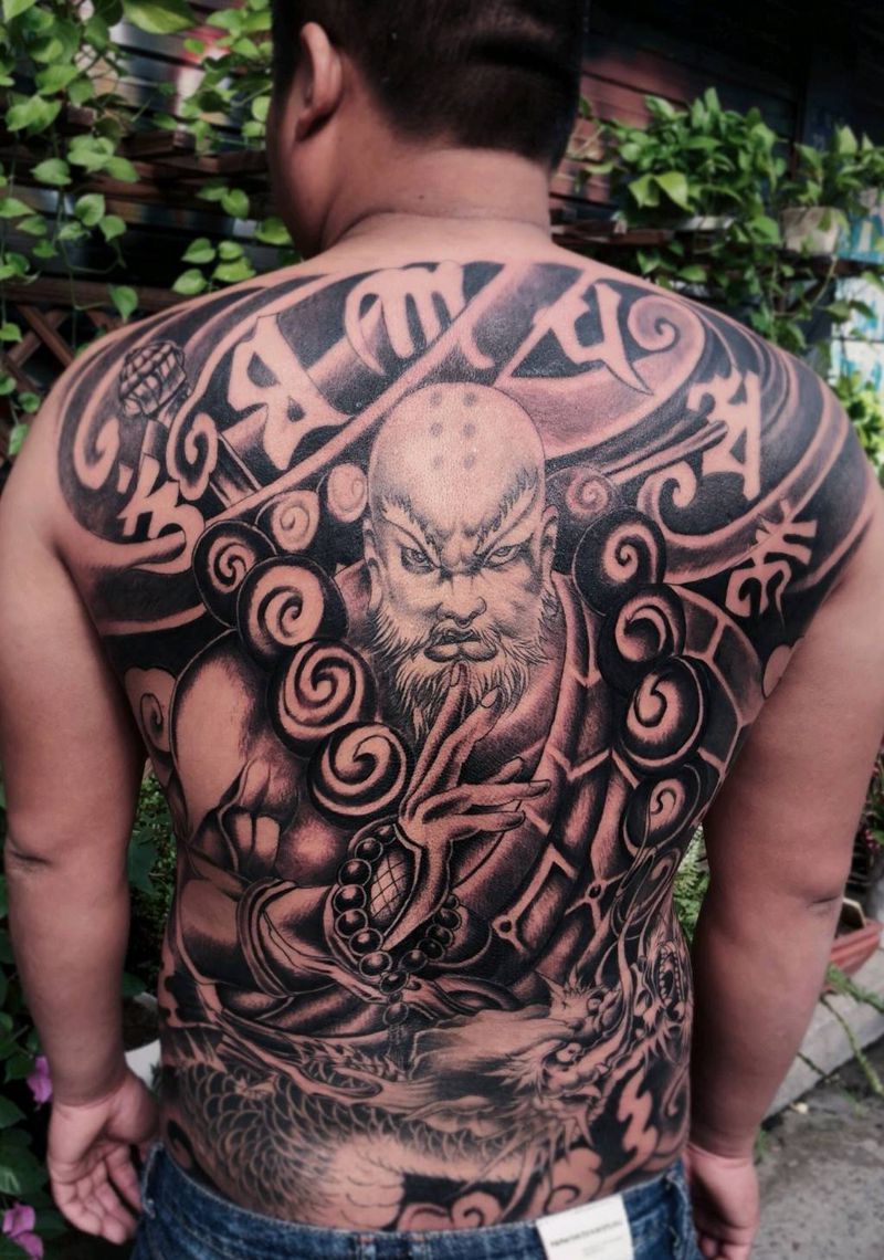 满背纹身纹身图片