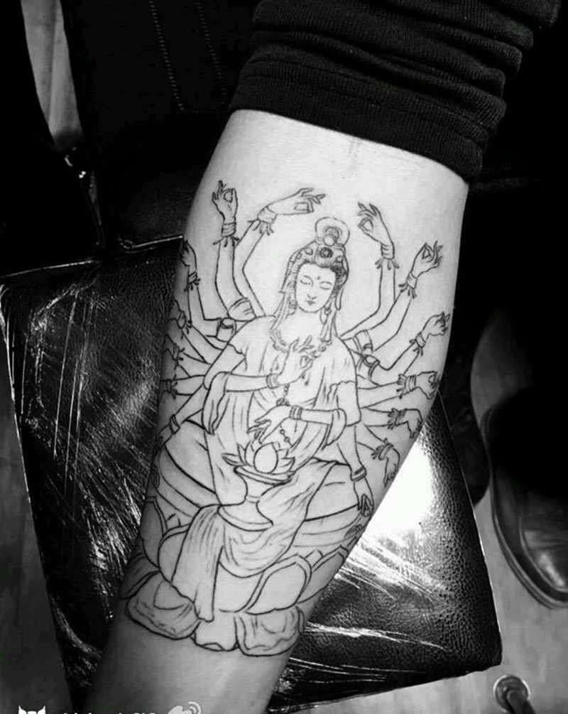 千手观音纹身图片