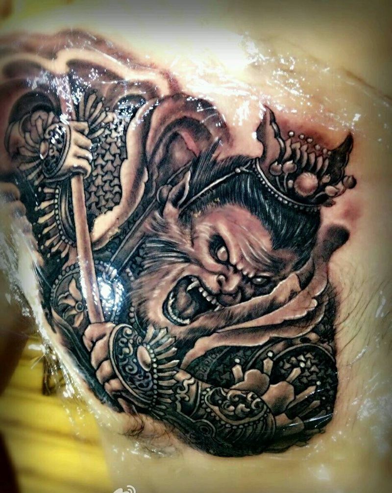 斗战胜佛纹身图片