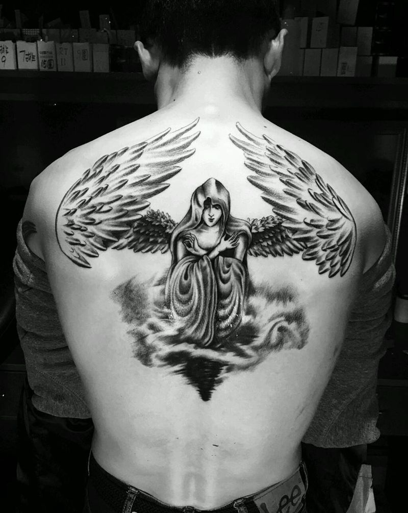 天使纹身图片