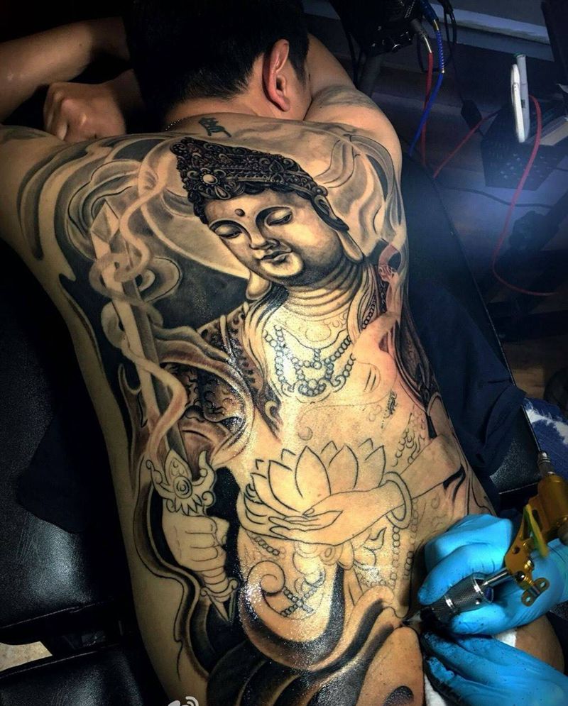 未完成纹身图片