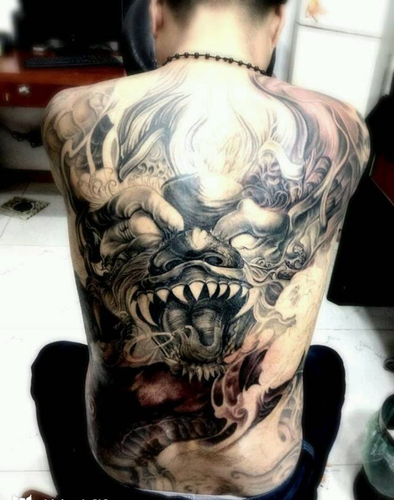 满背纹身纹身图片