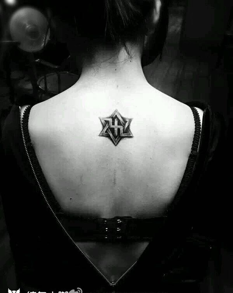 六芒星纹身图片