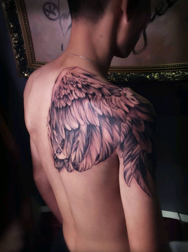 翅膀纹身纹身图片