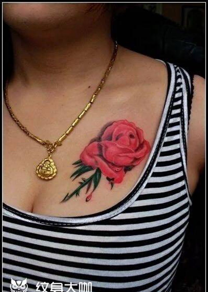 玫瑰纹身图片