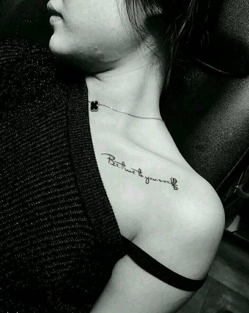 锁骨纹身纹身图片