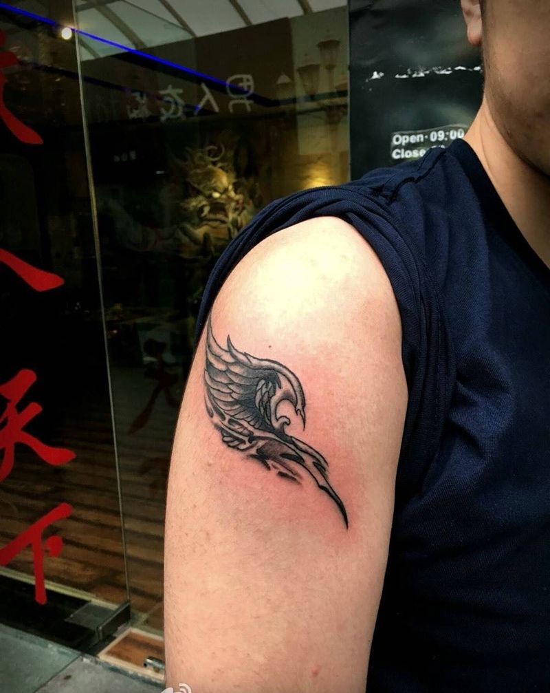 翅膀纹身图片
