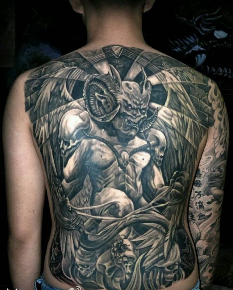 满背纹身纹身图片