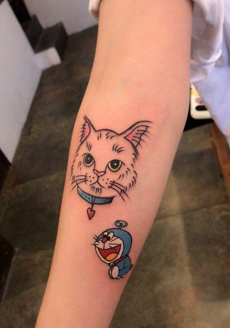 卡通图案纹身图片_手臂纹身图案