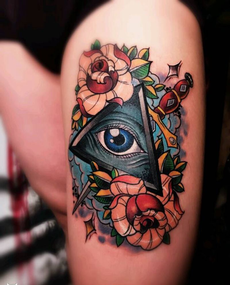 上帝之眼纹身图片