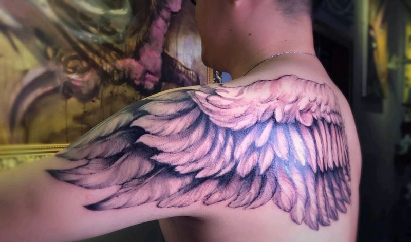翅膀纹身纹身图片