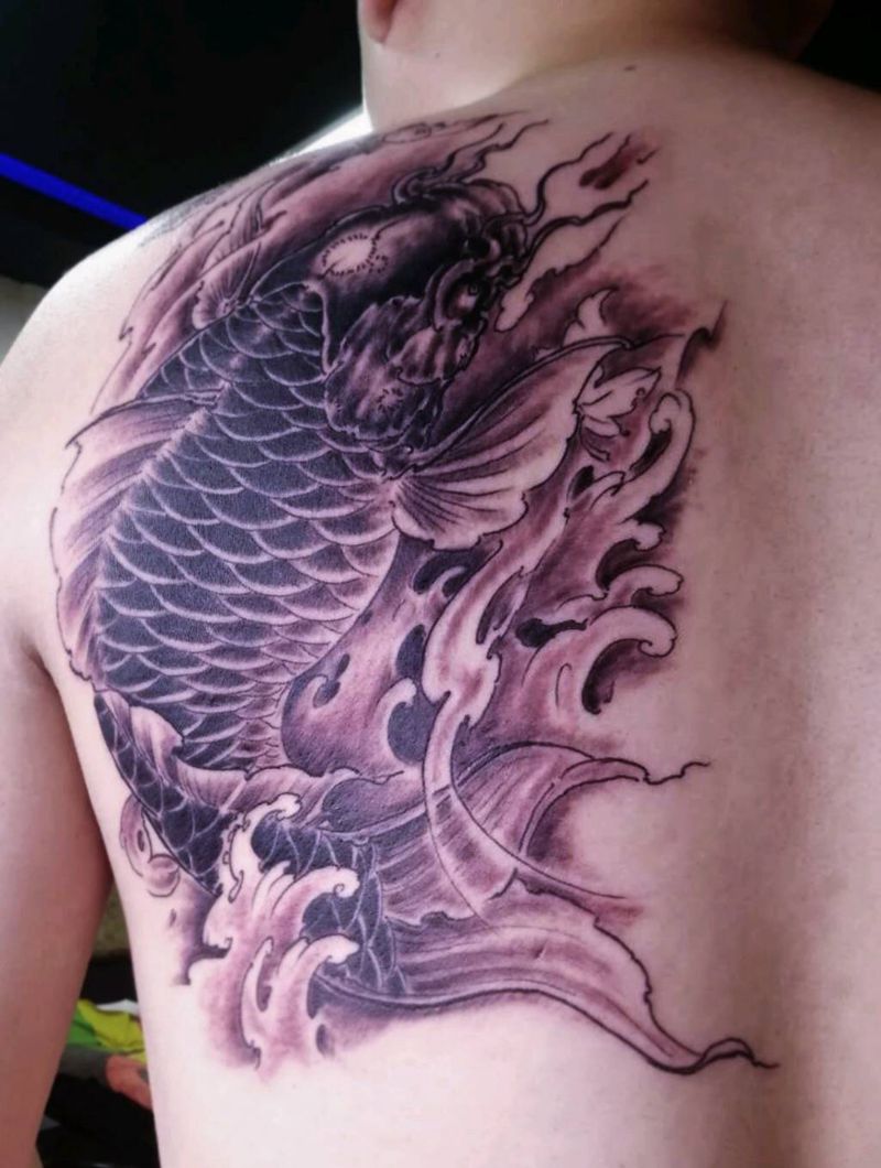 鲤鱼纹身纹身图片