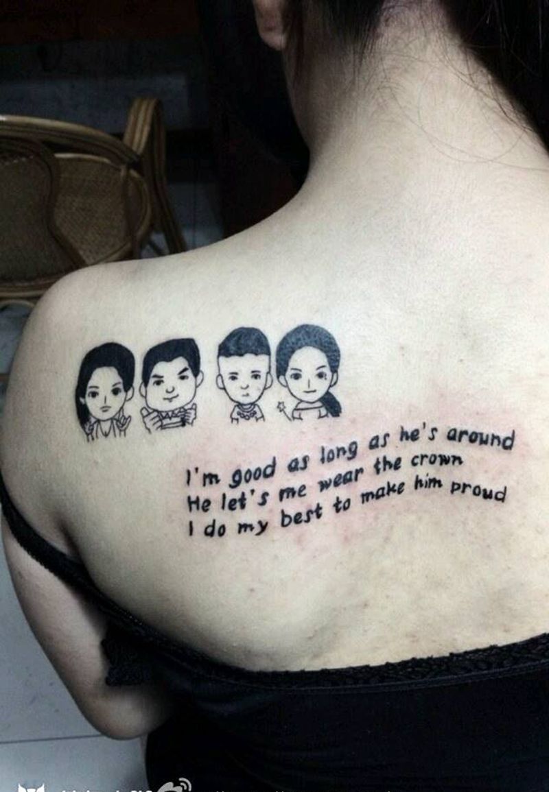 一家人纹身图片