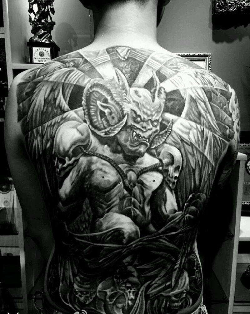 满背纹身纹身图片