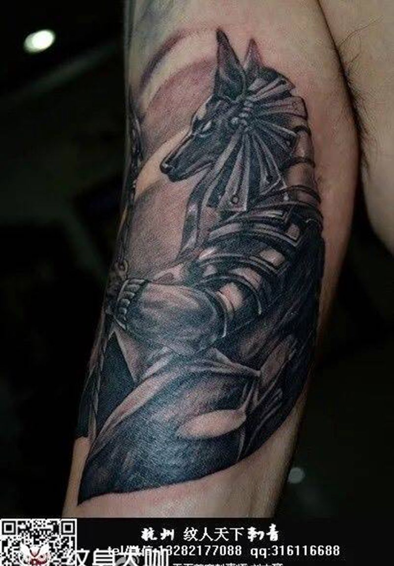 阿努比斯纹身图片