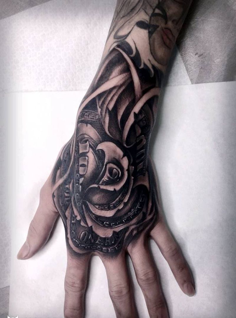 手背纹身纹身图片