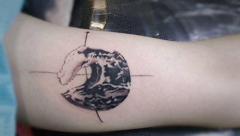 地图纹身纹身图片