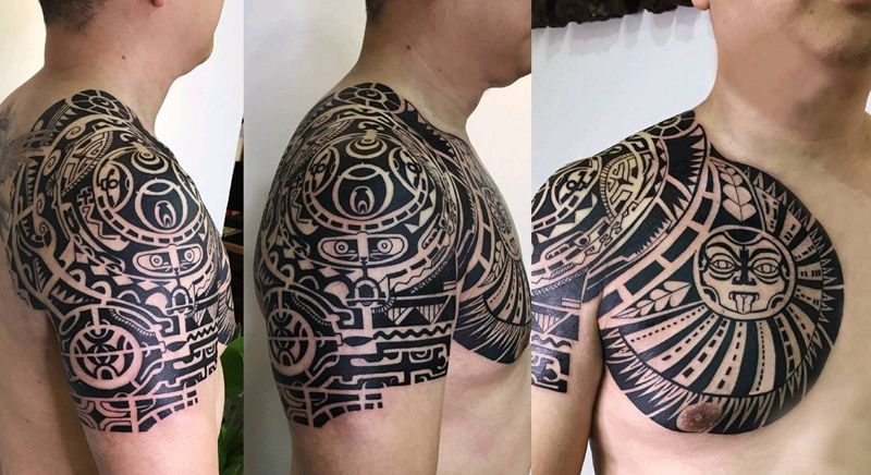 半甲纹身纹身图片