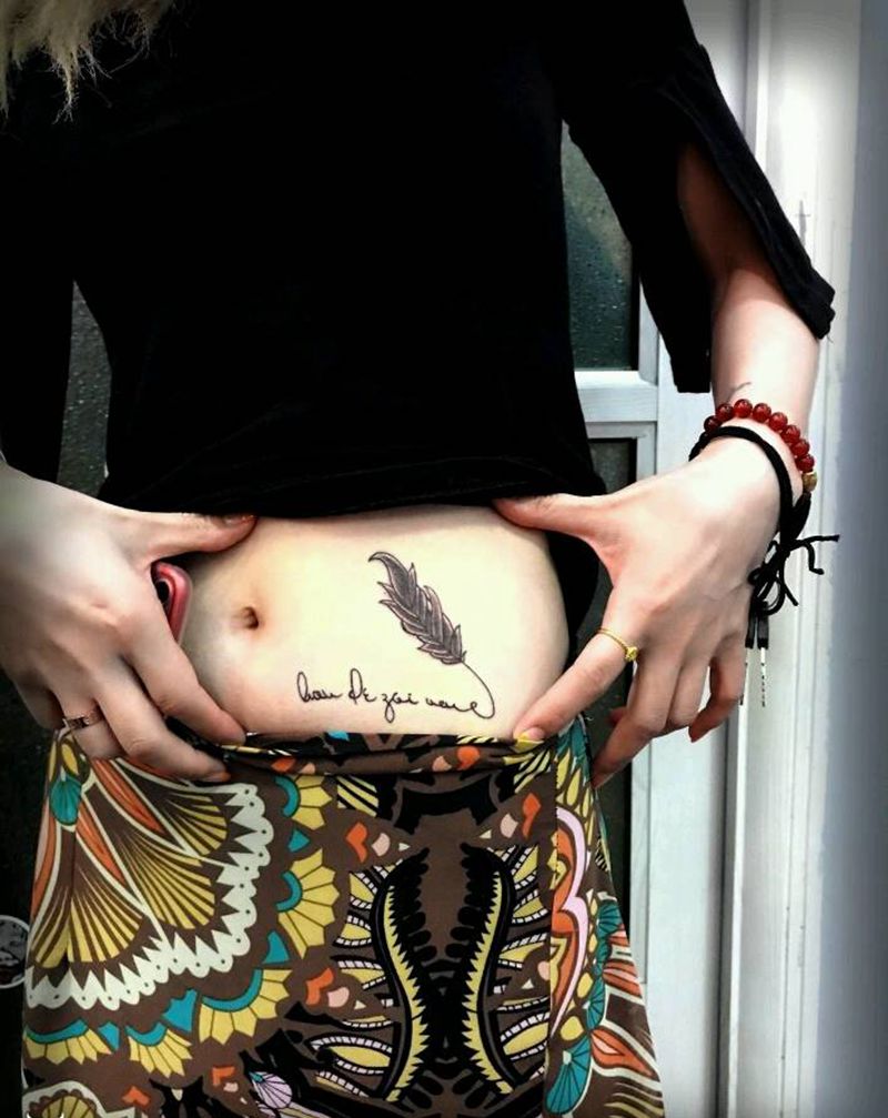 羽毛纹身纹身图片