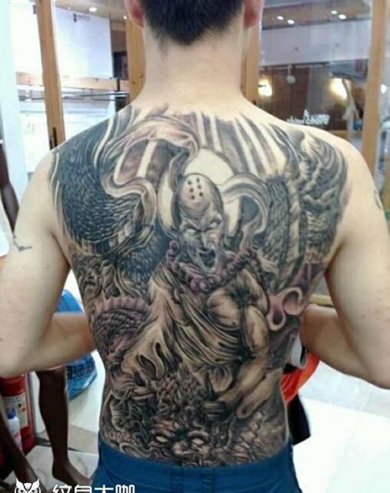 满背纹身纹身图片