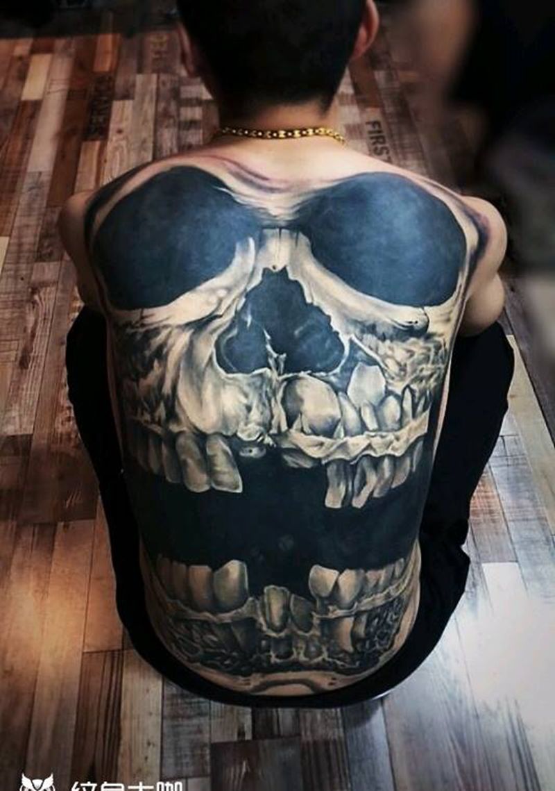 修改纹身  满背纹身纹身图片_背部纹身图案