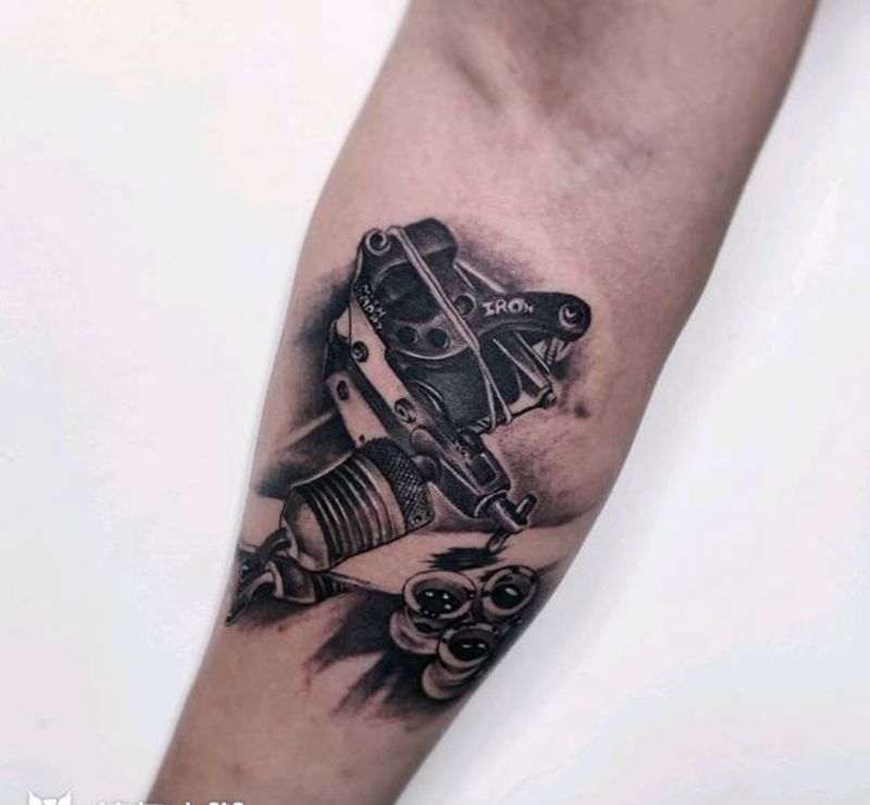 纹身机纹身图片_手臂纹身图案