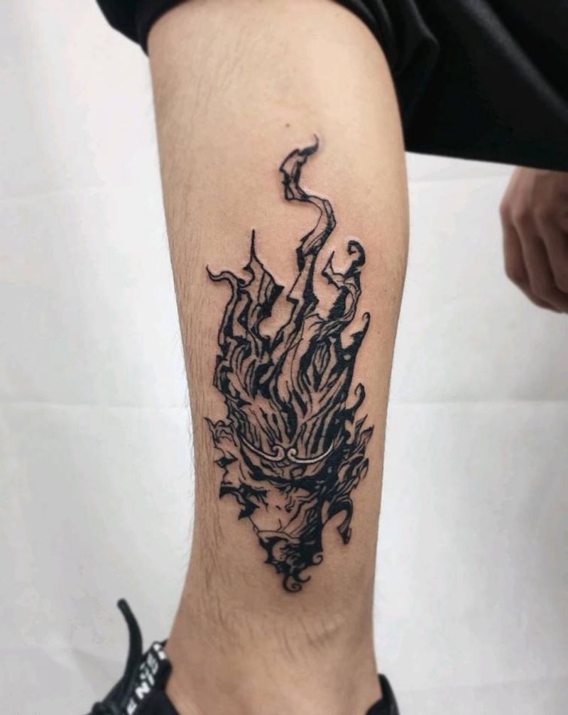 小腿纹身纹身图片