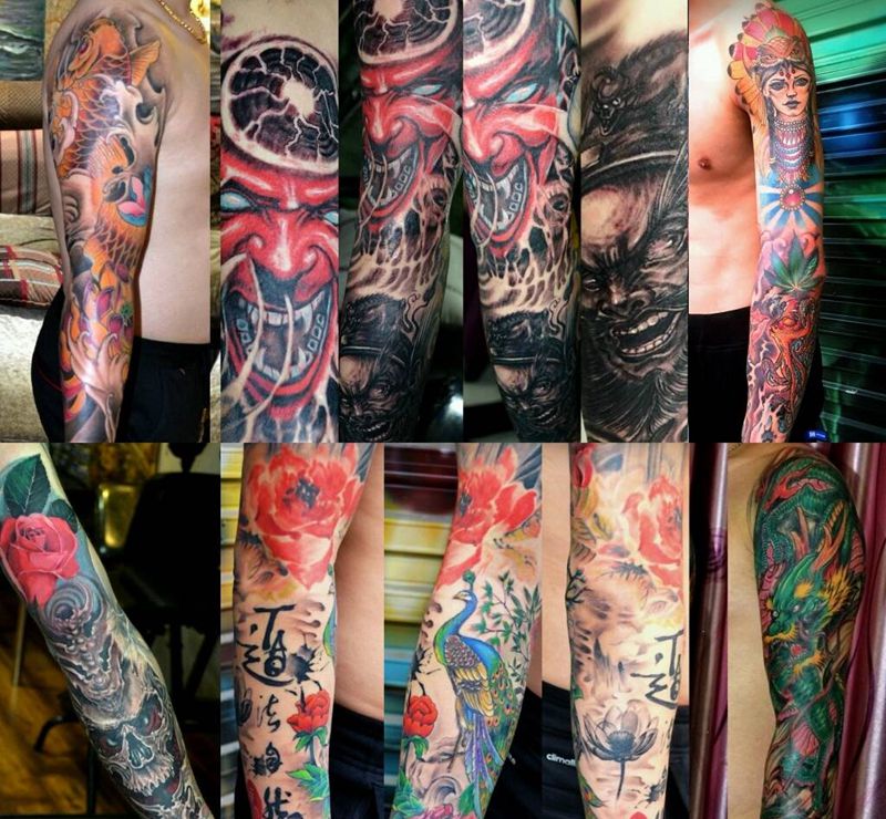 花臂纹身图片
