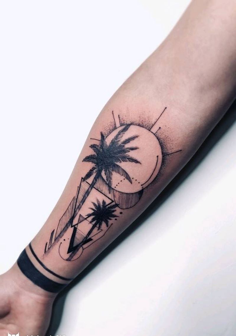 小臂纹身纹身图片_手臂点刺纹身图案