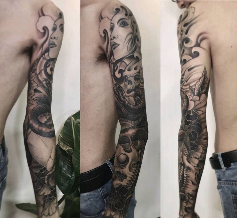 花臂纹身纹身图片