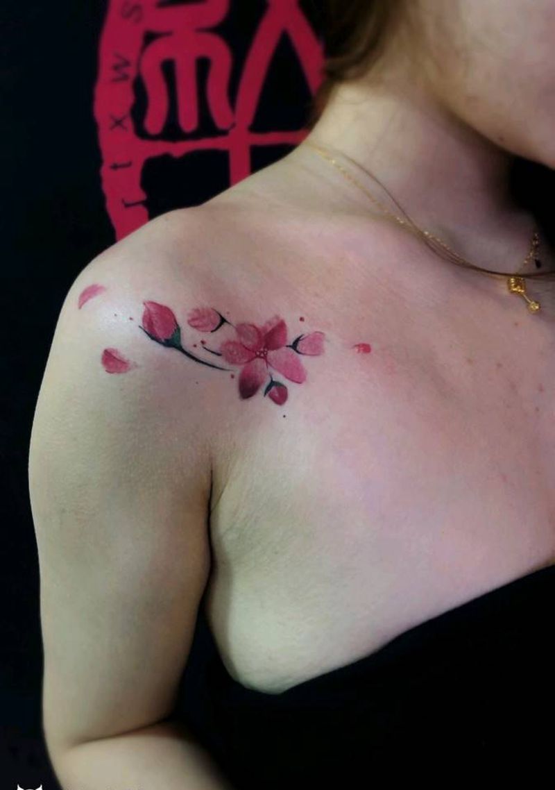 性感纹身纹身图片_肩部纹身图案