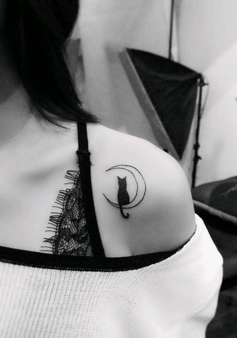 美女纹身纹身图片_肩部纹身图案