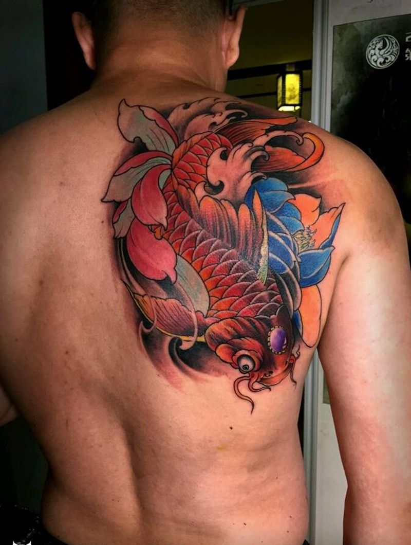 鲤鱼纹身图片