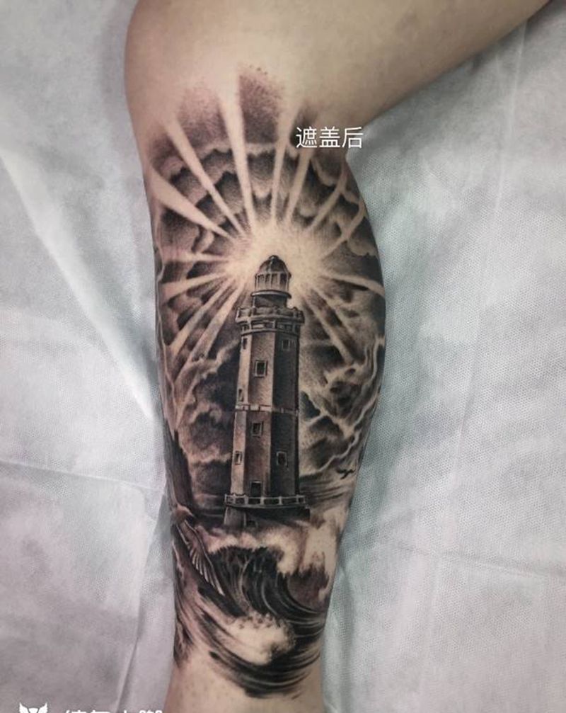 遮盖纹身纹身图片_腿部纹身图案