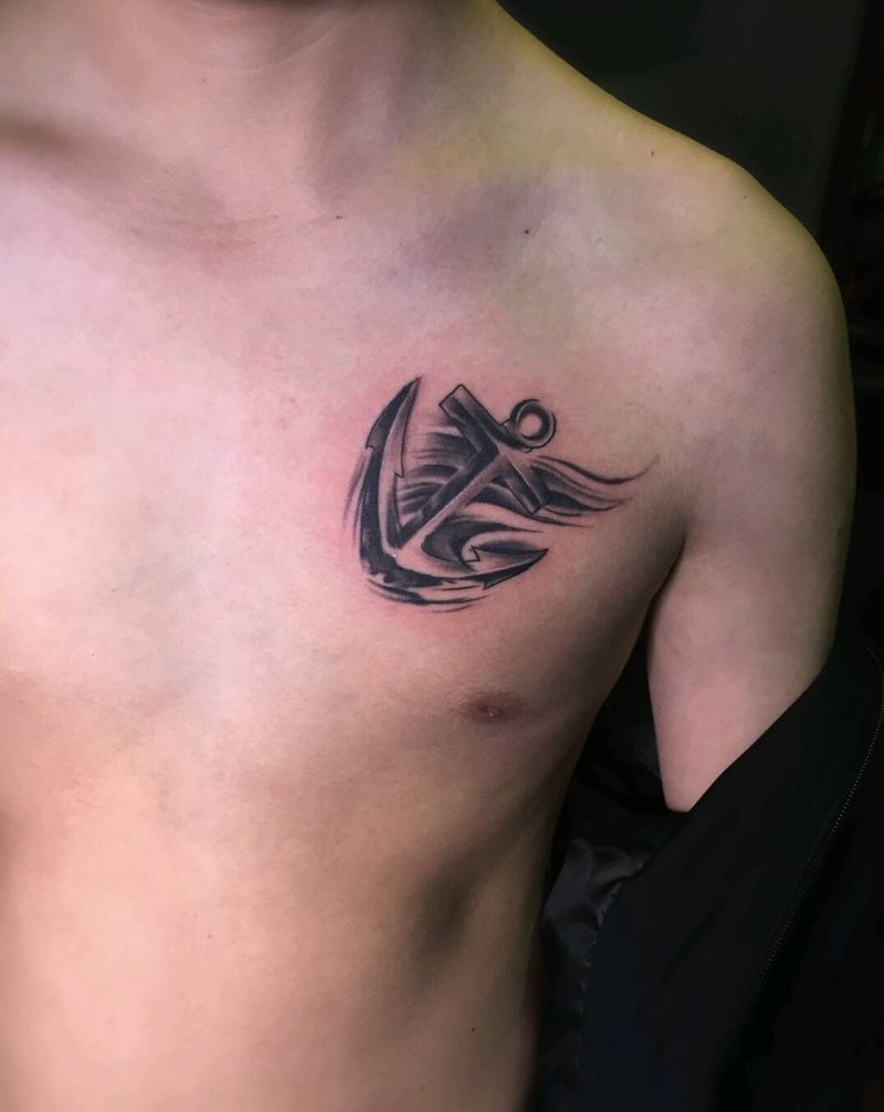 船锚纹身纹身图片
