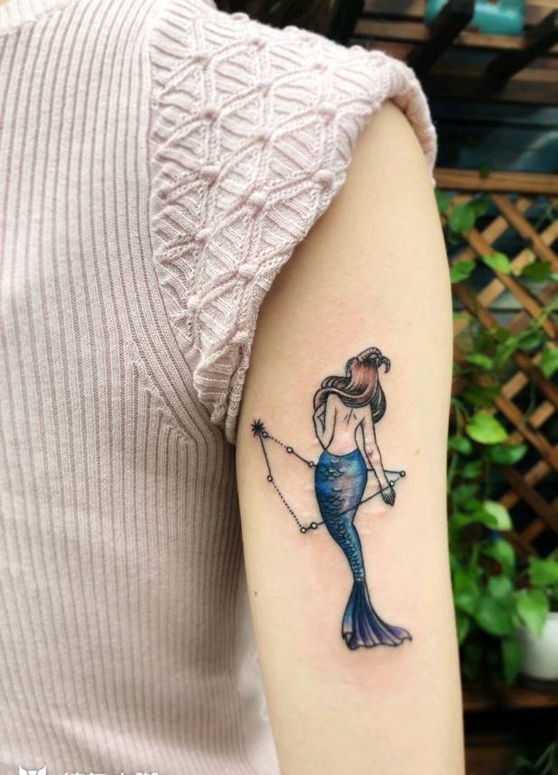 美人鱼纹身图片