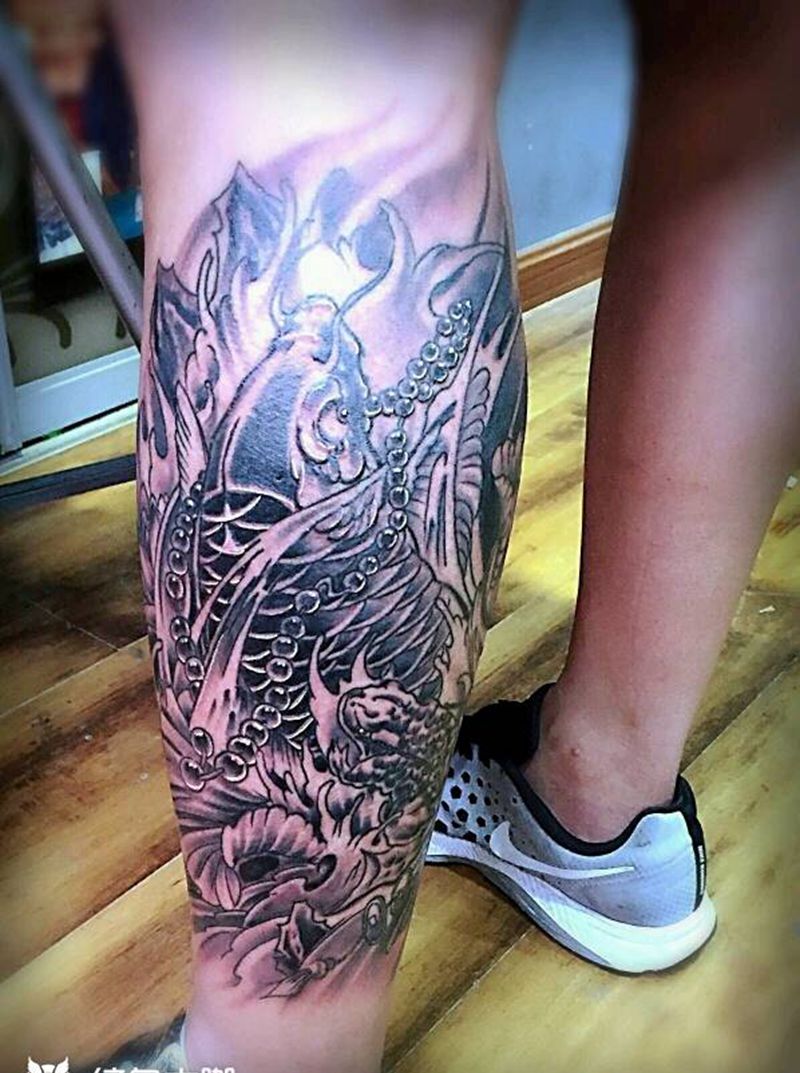 包小腿纹身纹身图片