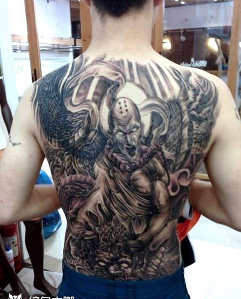 降龙遮盖纹身纹身图片