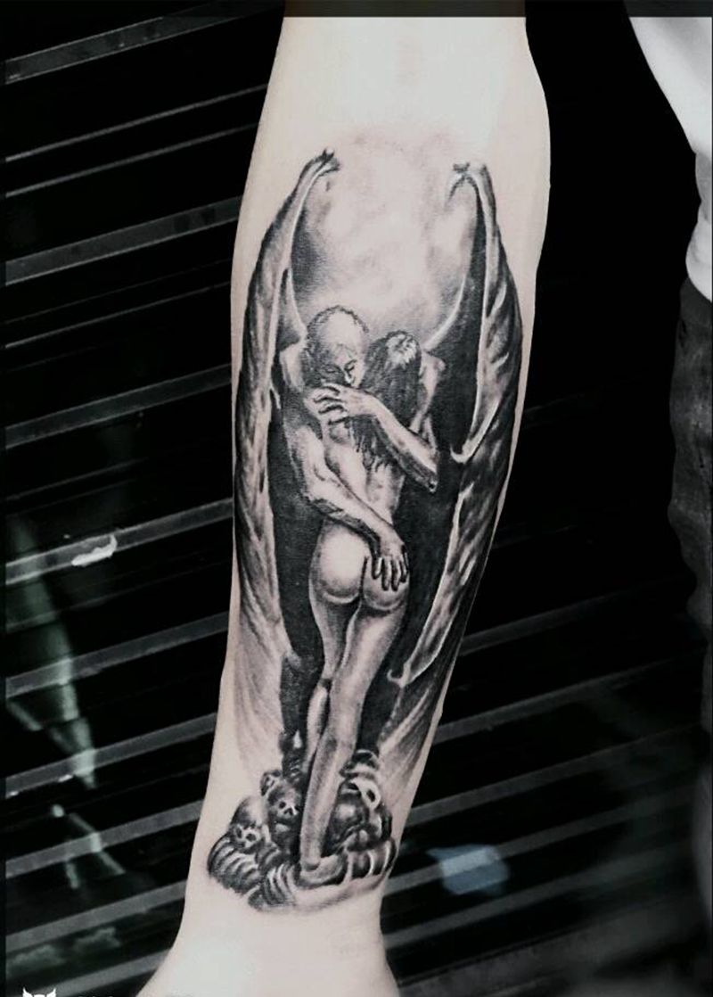 天使纹身图片