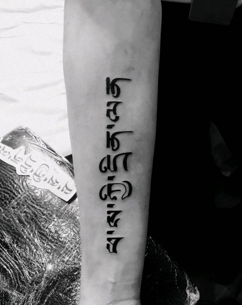 藏文纹身纹身图片