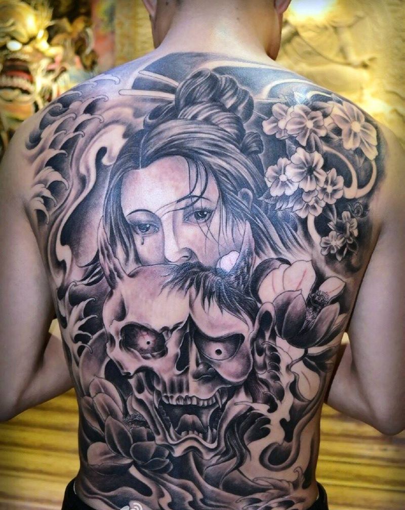 满背纹身纹身图片