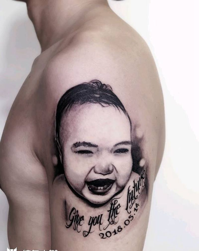 人物纹身  肖像纹身纹身图片_手臂纹身图案