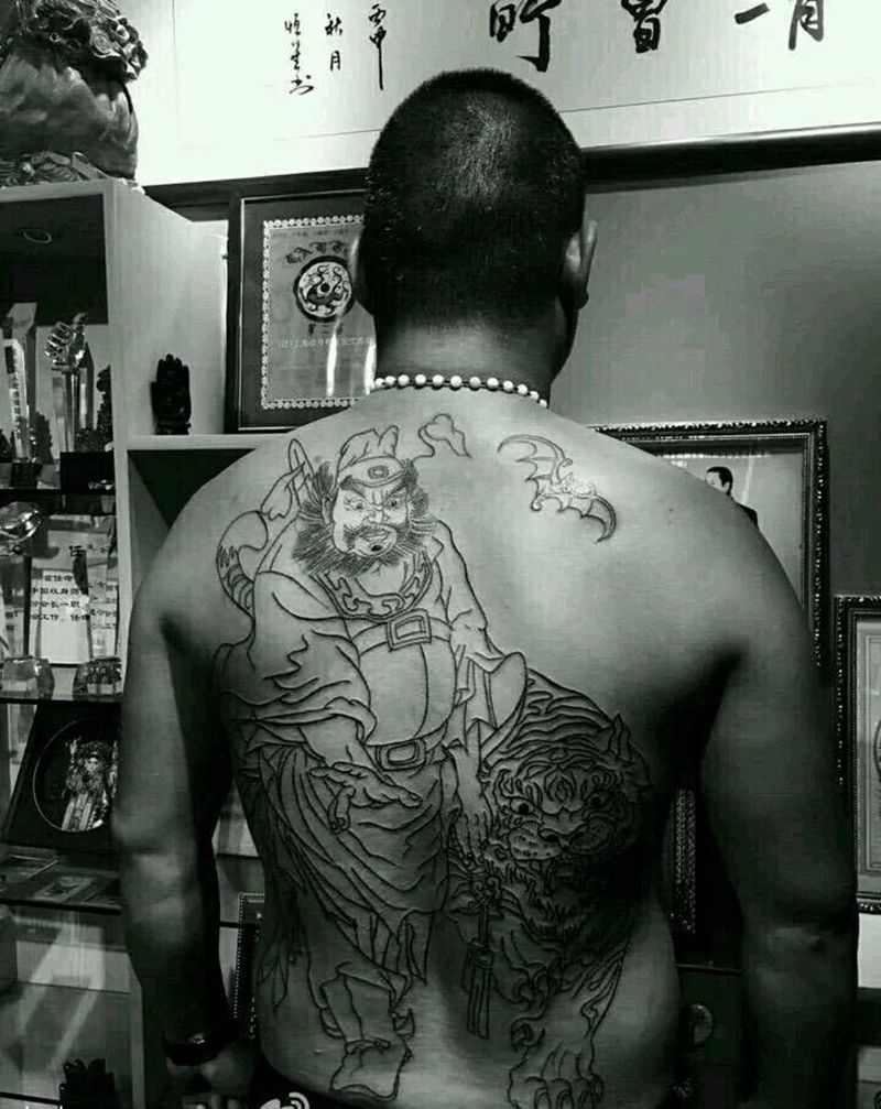 钟馗纹身图片