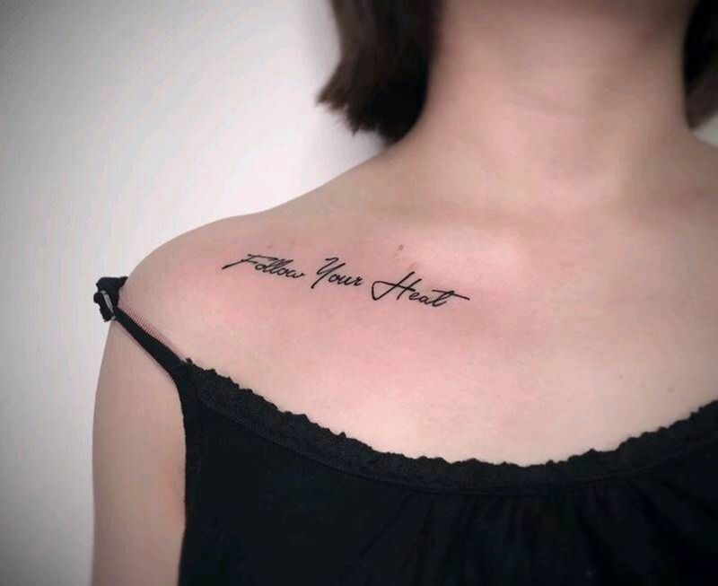 锁骨纹身   性感纹身纹身图片_肩部纹身图案