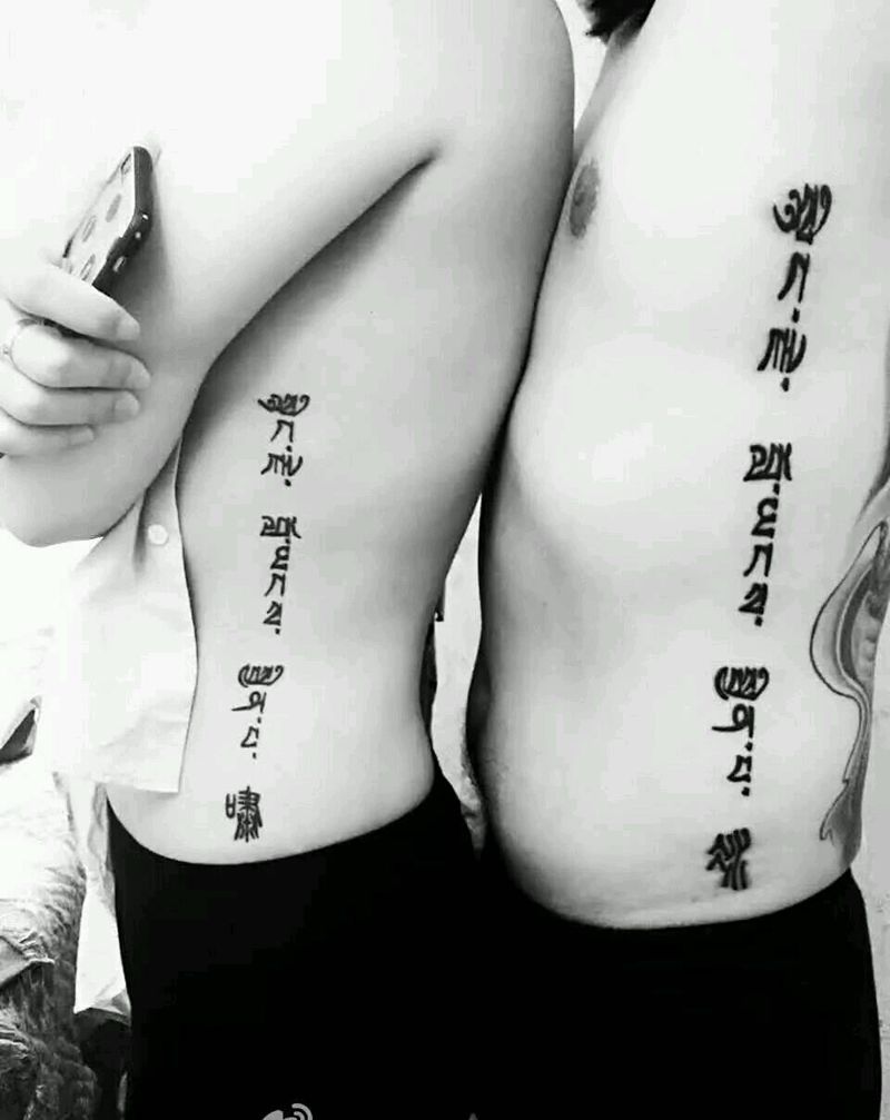 七夕  情侣纹身作品纹身图片