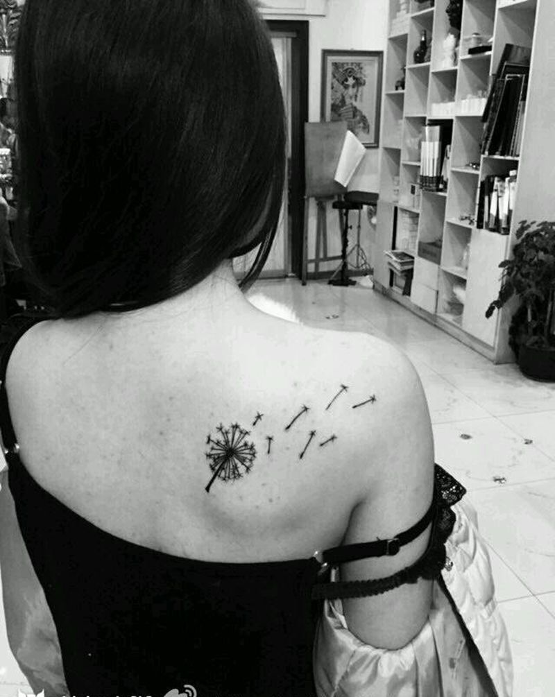 蒲公英纹身图片