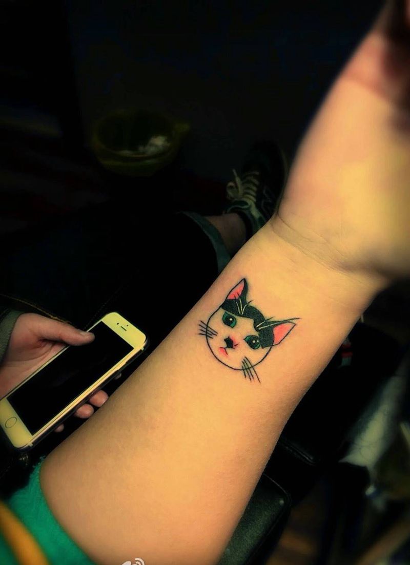 猫咪纹身图片